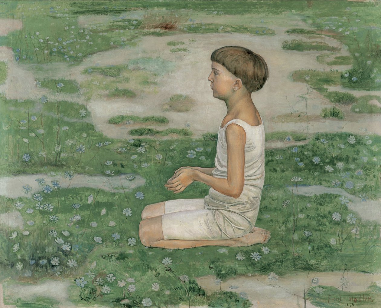 La adoración II, 1894 de Ferdinand Hodler