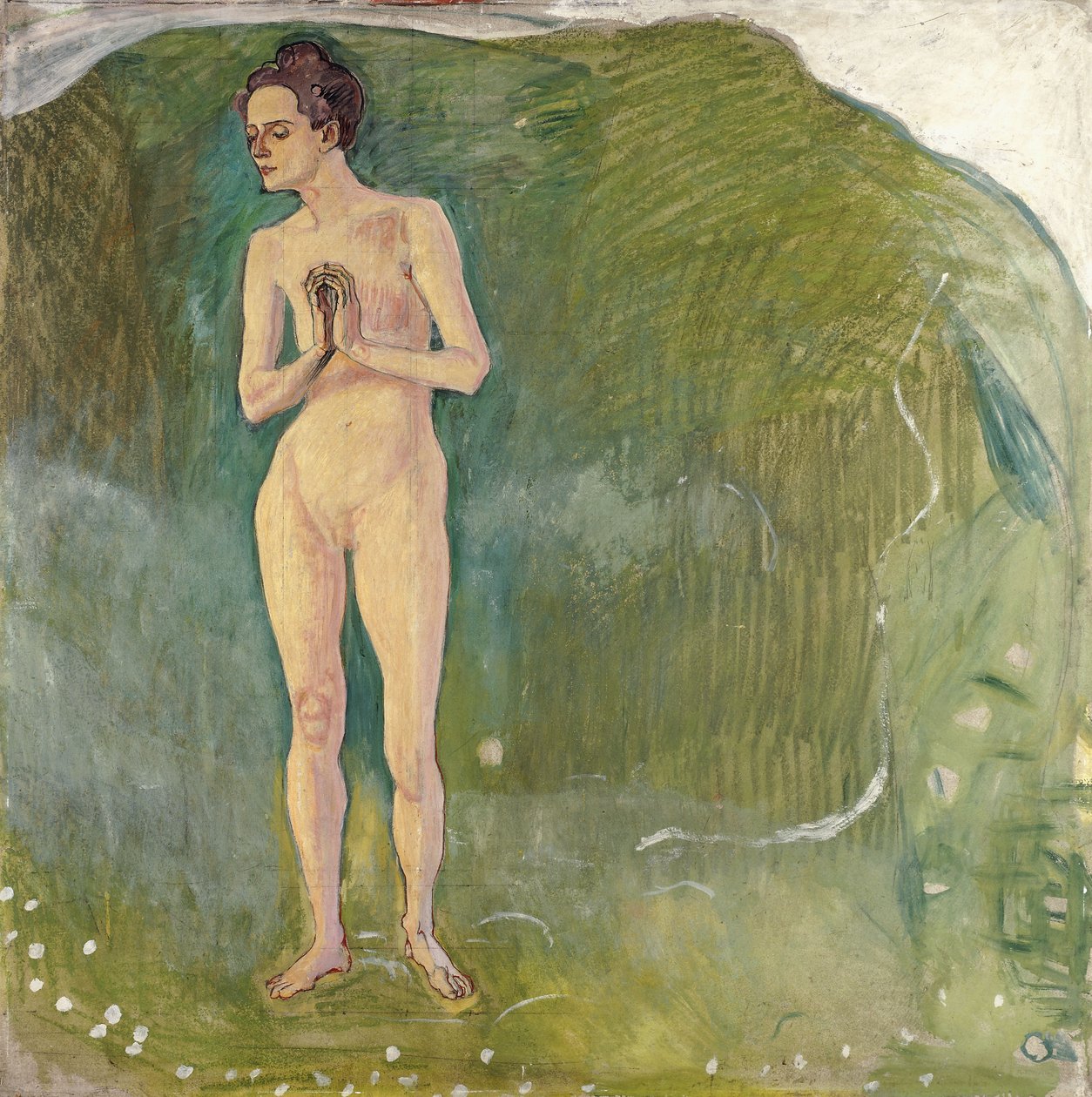 Mujer en el arroyo, 1903 de Ferdinand Hodler