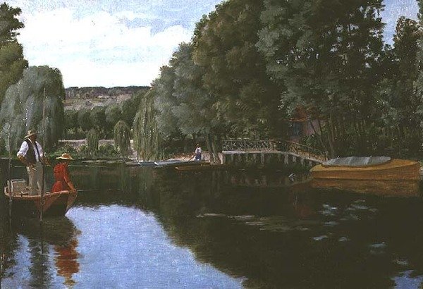 Pescando en un Día de Verano de Ferdinand Joseph Gueldry