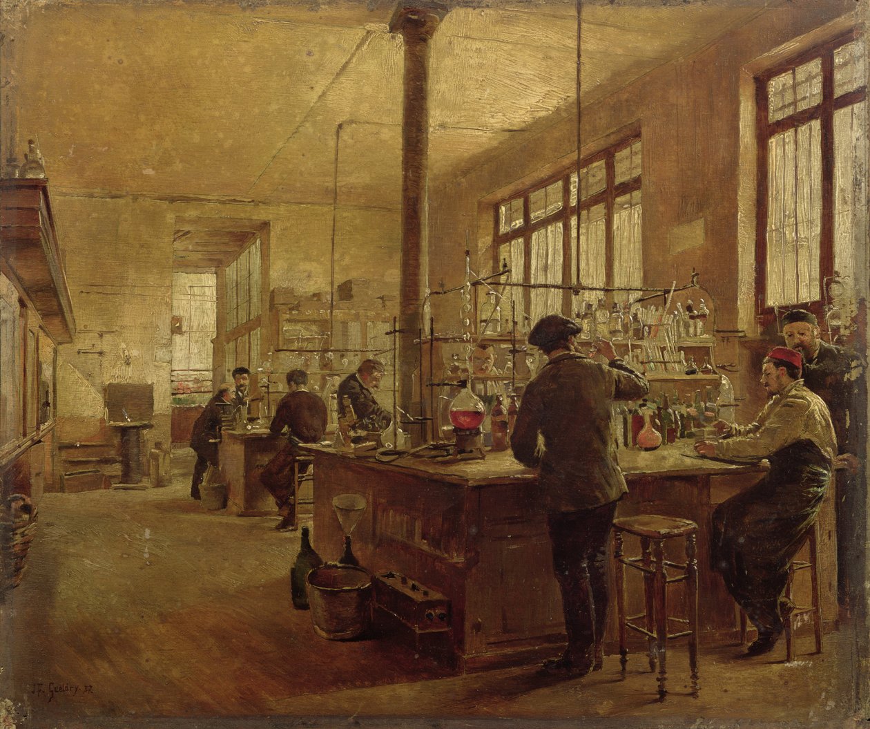 El laboratorio, 1887 de Ferdinand Joseph Gueldry