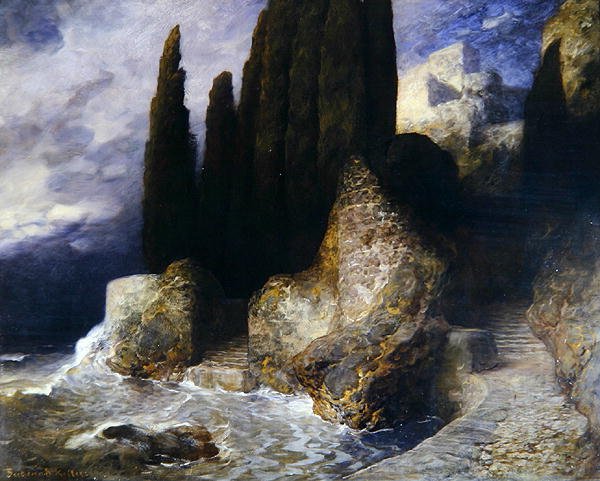 Paisaje italiano de Ferdinand Keller
