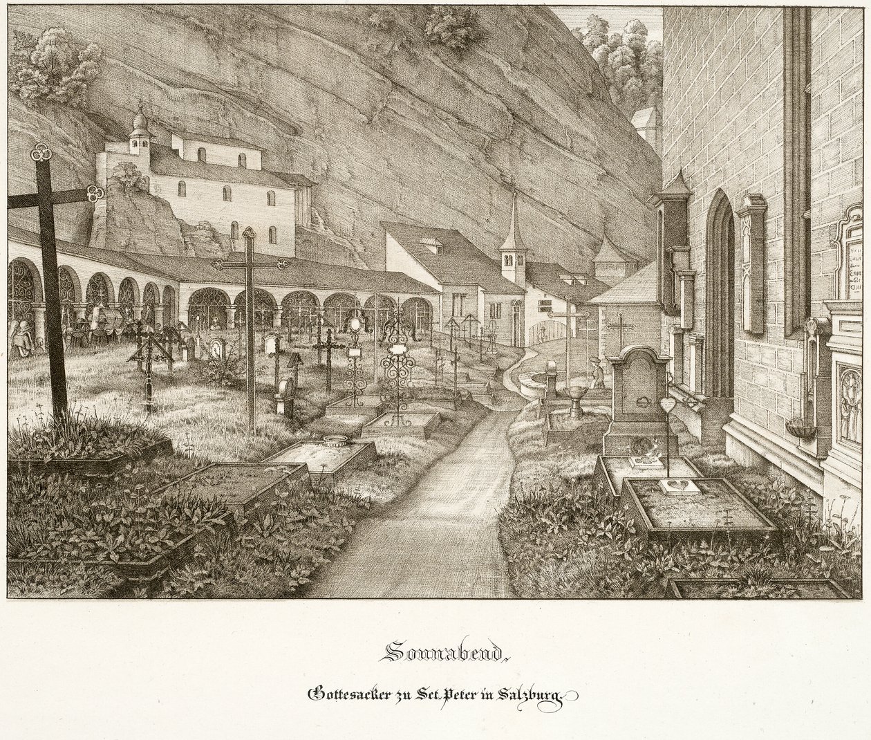 sábado: Cementerio de San Pedro de Salzburgo de Ferdinand Olivier