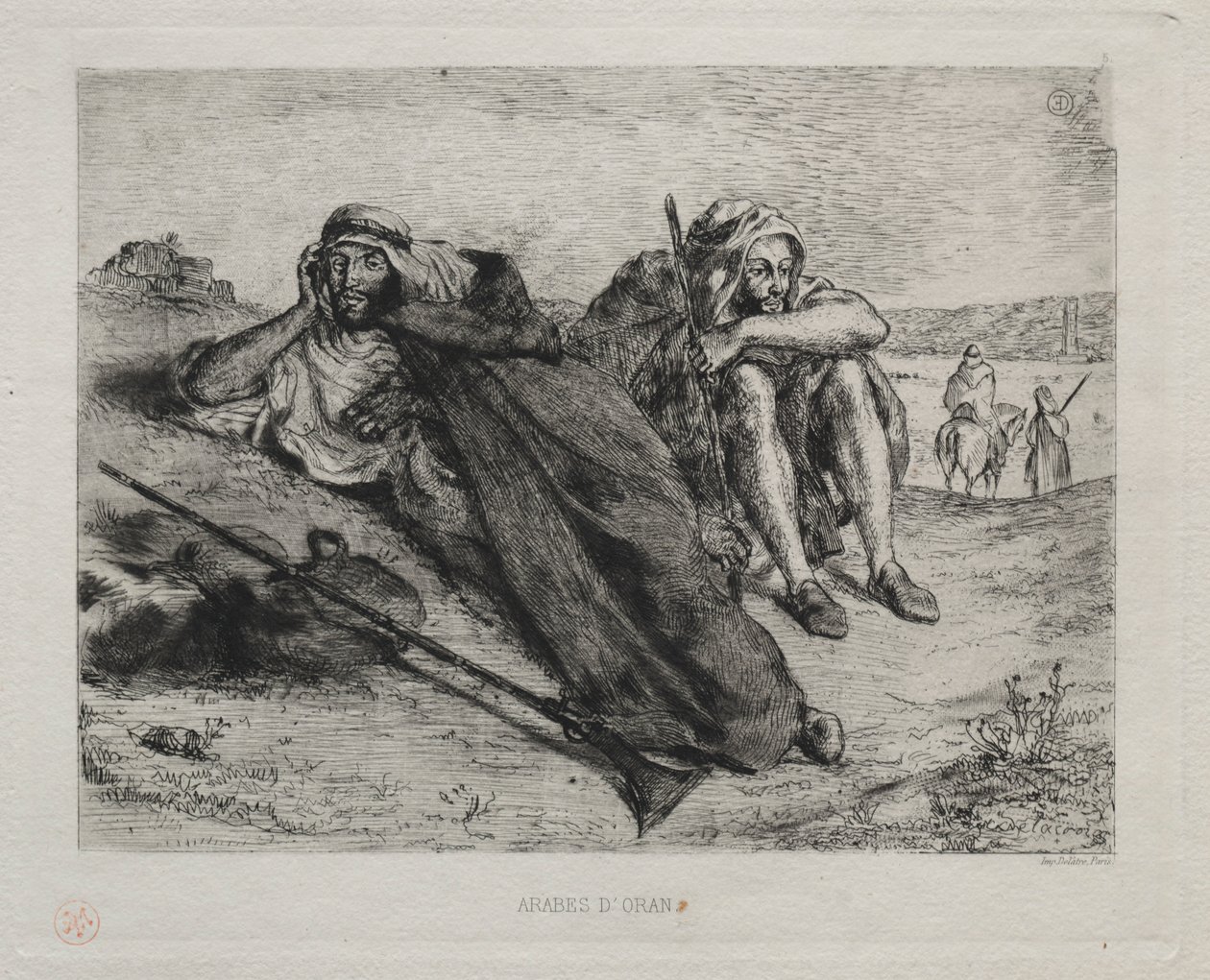 Árabes de Orán de Ferdinand Victor Eugene Delacroix