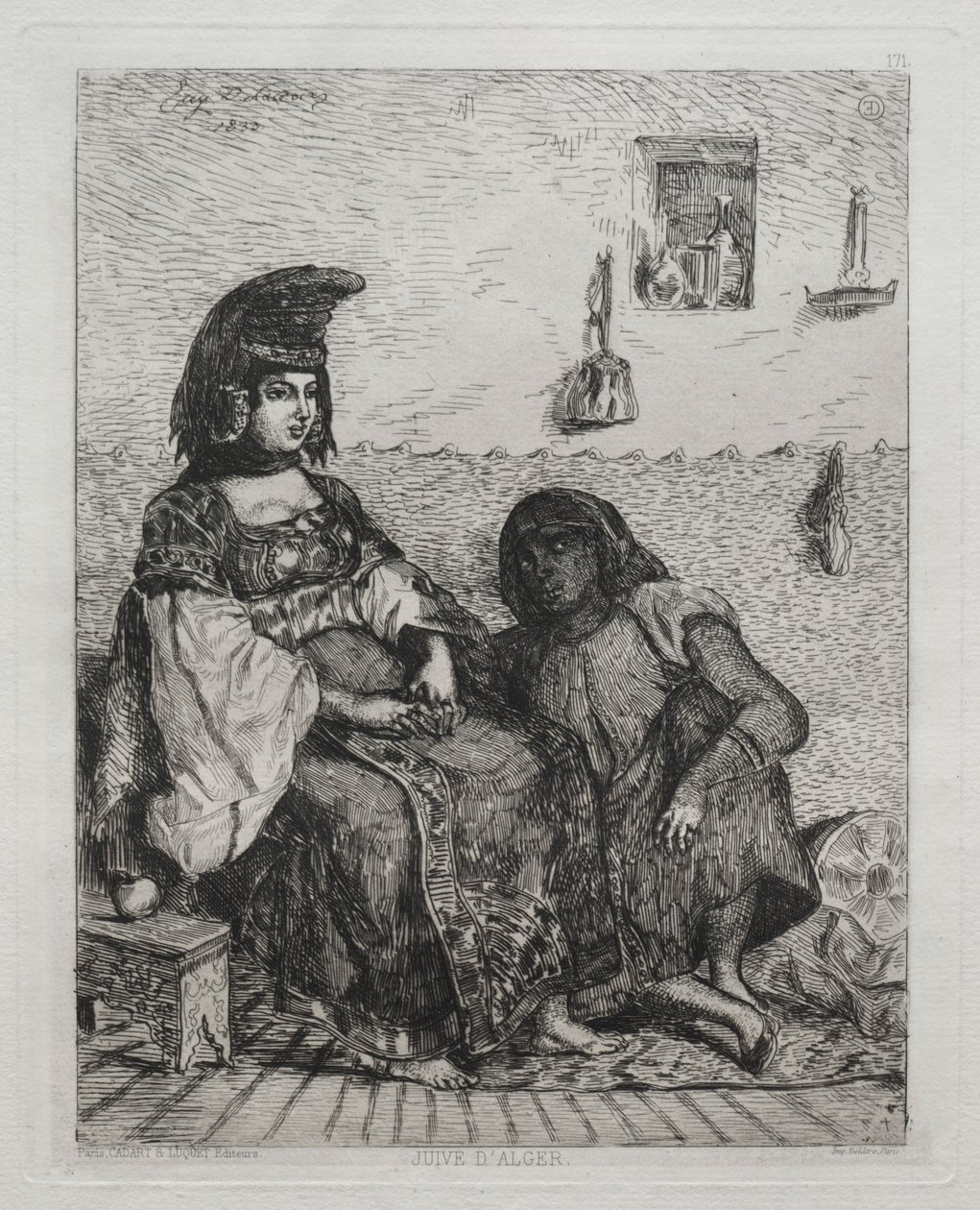 Judía de Argel de Ferdinand Victor Eugene Delacroix