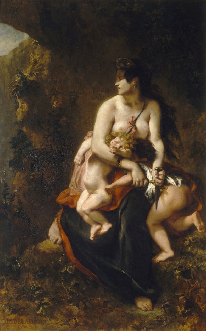 Medea furiosa de Ferdinand Victor Eugene Delacroix