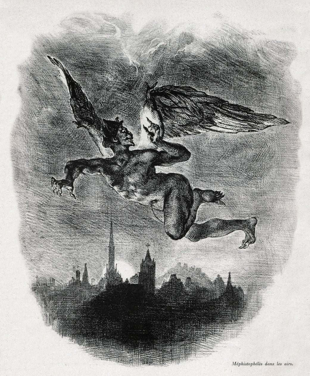 Mefistófeles de Ferdinand Victor Eugene Delacroix