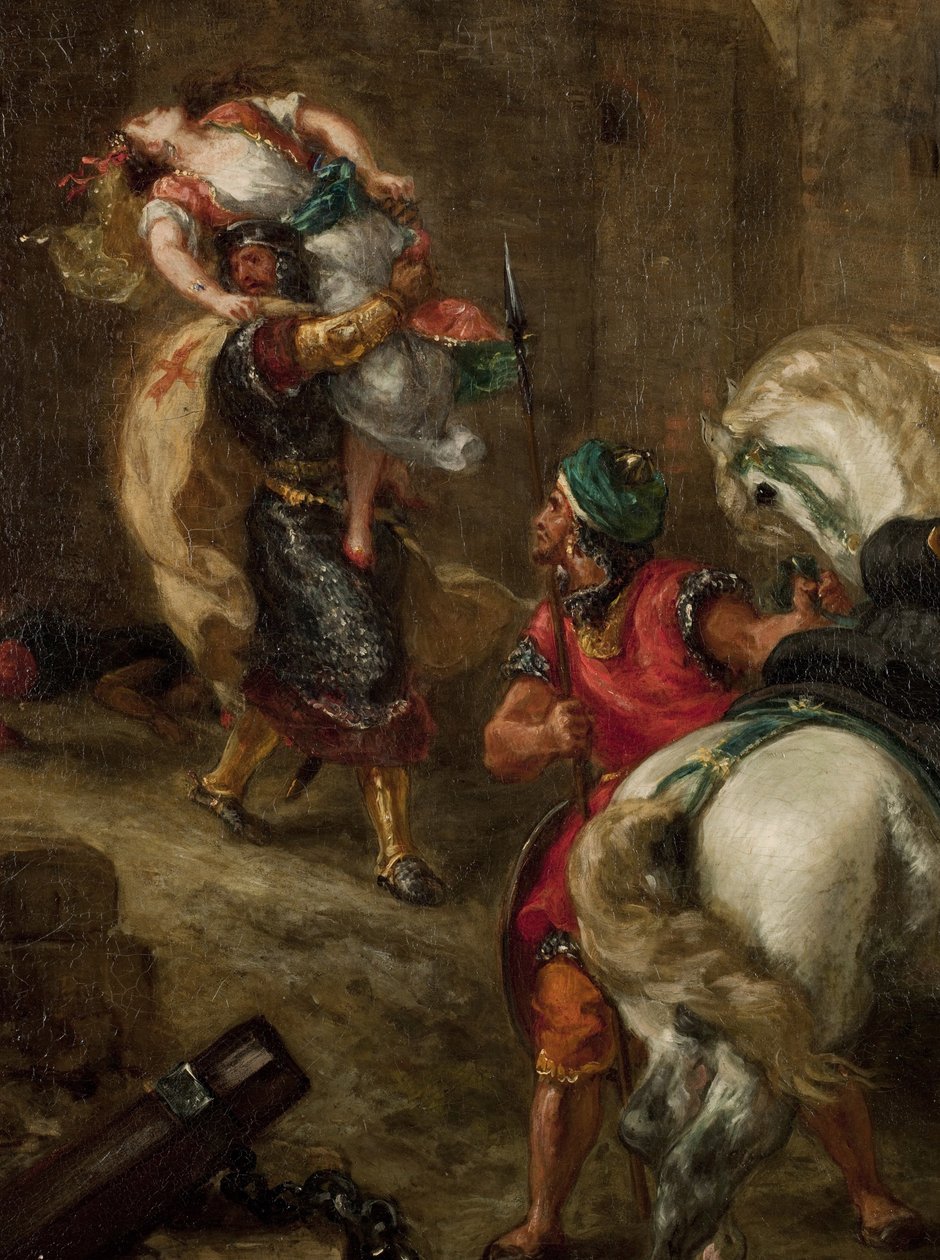 El rapto de Rebeca de Ferdinand Victor Eugene Delacroix