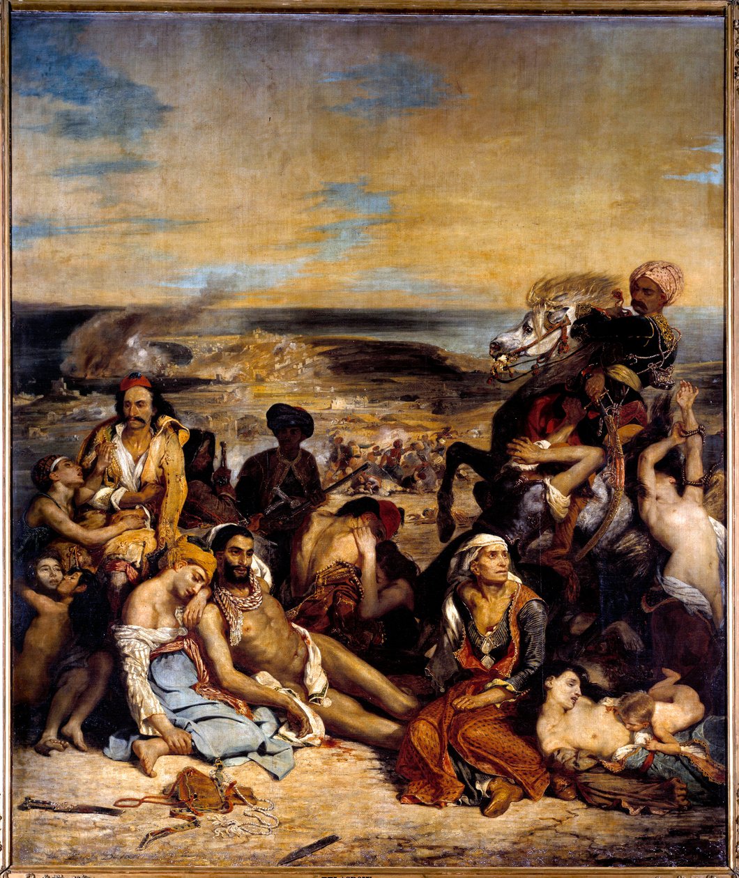 Las masacres de Scio (1822) de Ferdinand Victor Eugene Delacroix