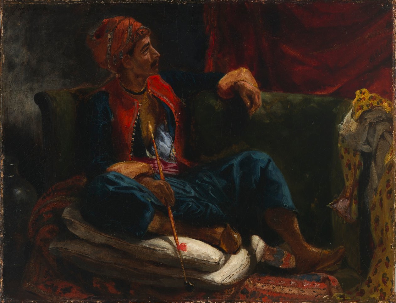 El fumador de Ferdinand Victor Eugene Delacroix