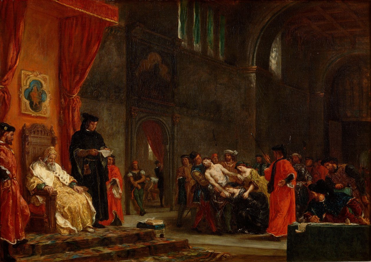 Los Dos Foscari, 1855 de Ferdinand Victor Eugene Delacroix