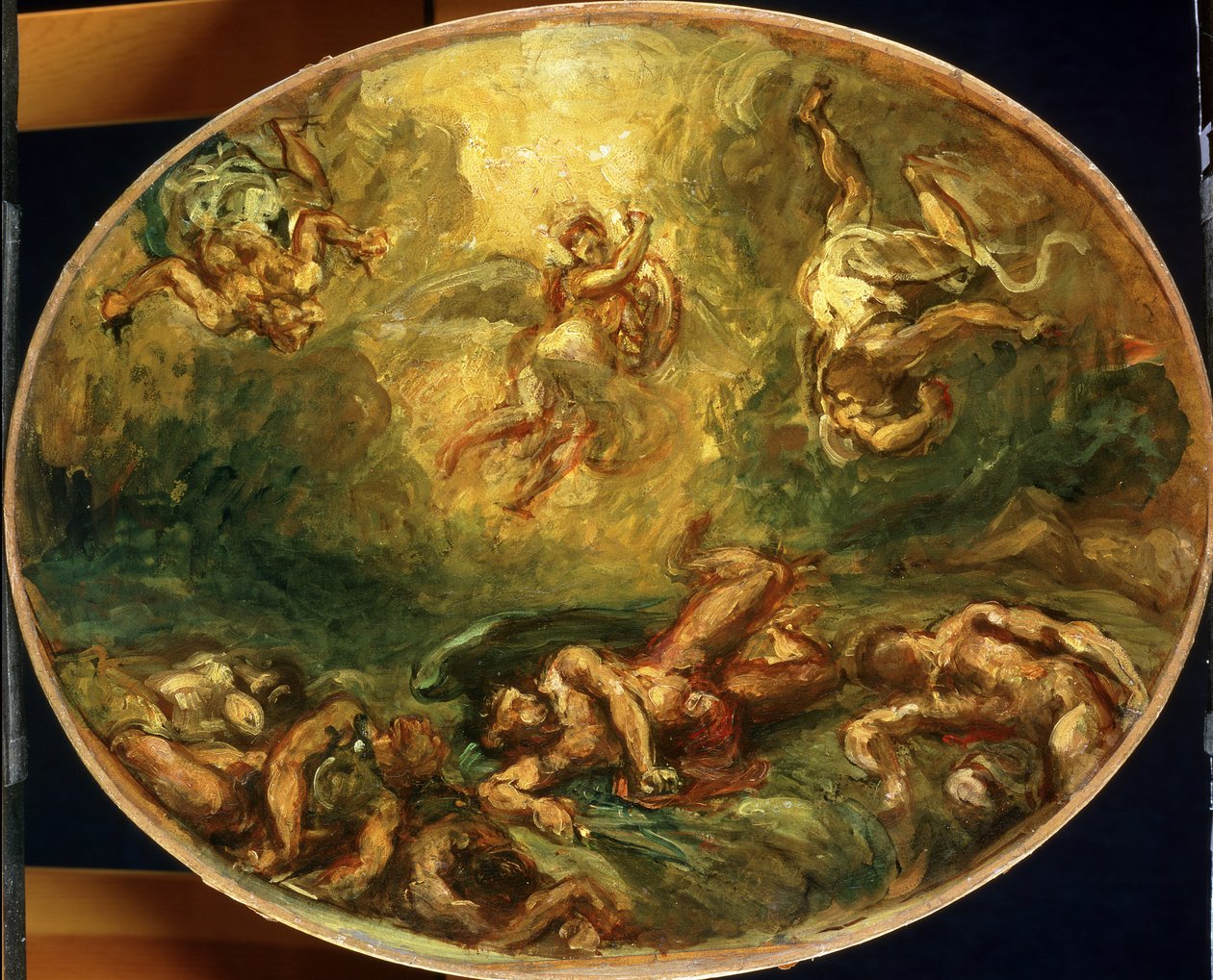 Triunfo de San Miguel de Ferdinand Victor Eugene Delacroix