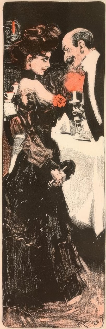 Conversación / Mundo galante de Ferdinand von Reznicek