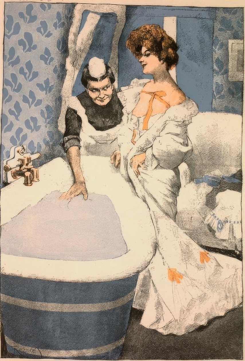 En el baño... / Mundo galante de Ferdinand von Reznicek