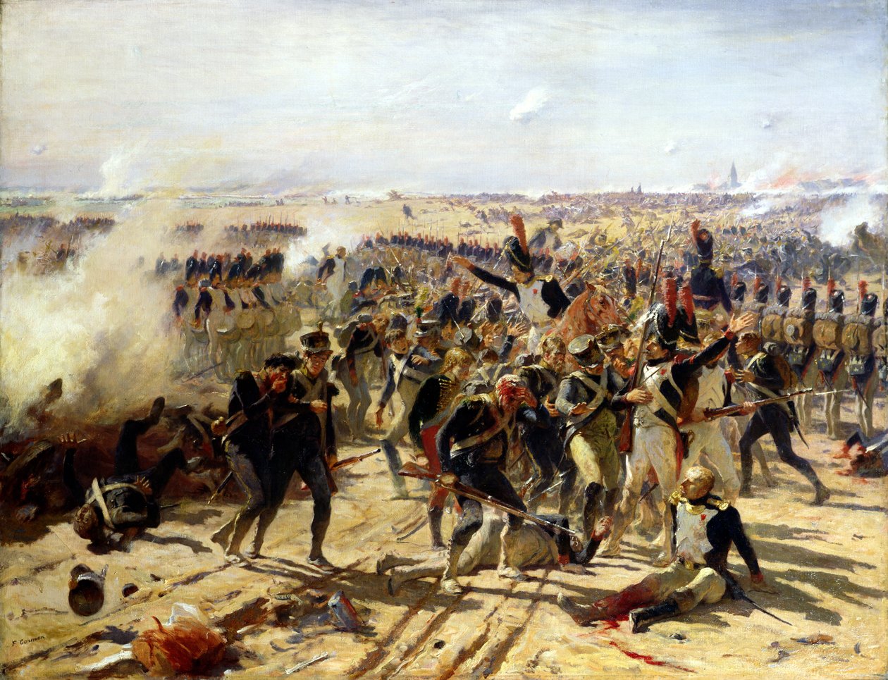 La batalla de Essling, mayo de 1809 de Fernand Cormon