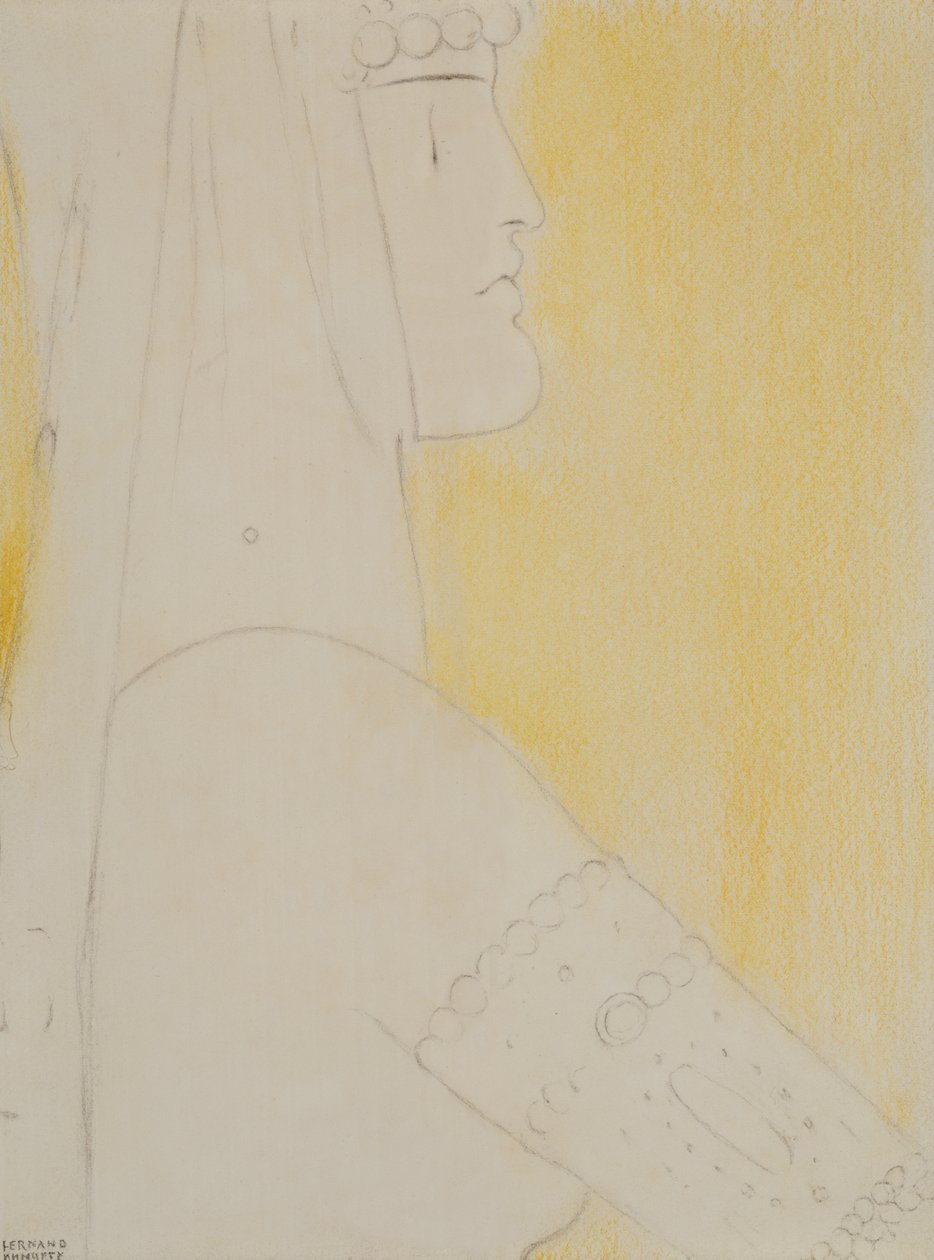Estudio para Pase, c.1908 de Fernand Khnopff