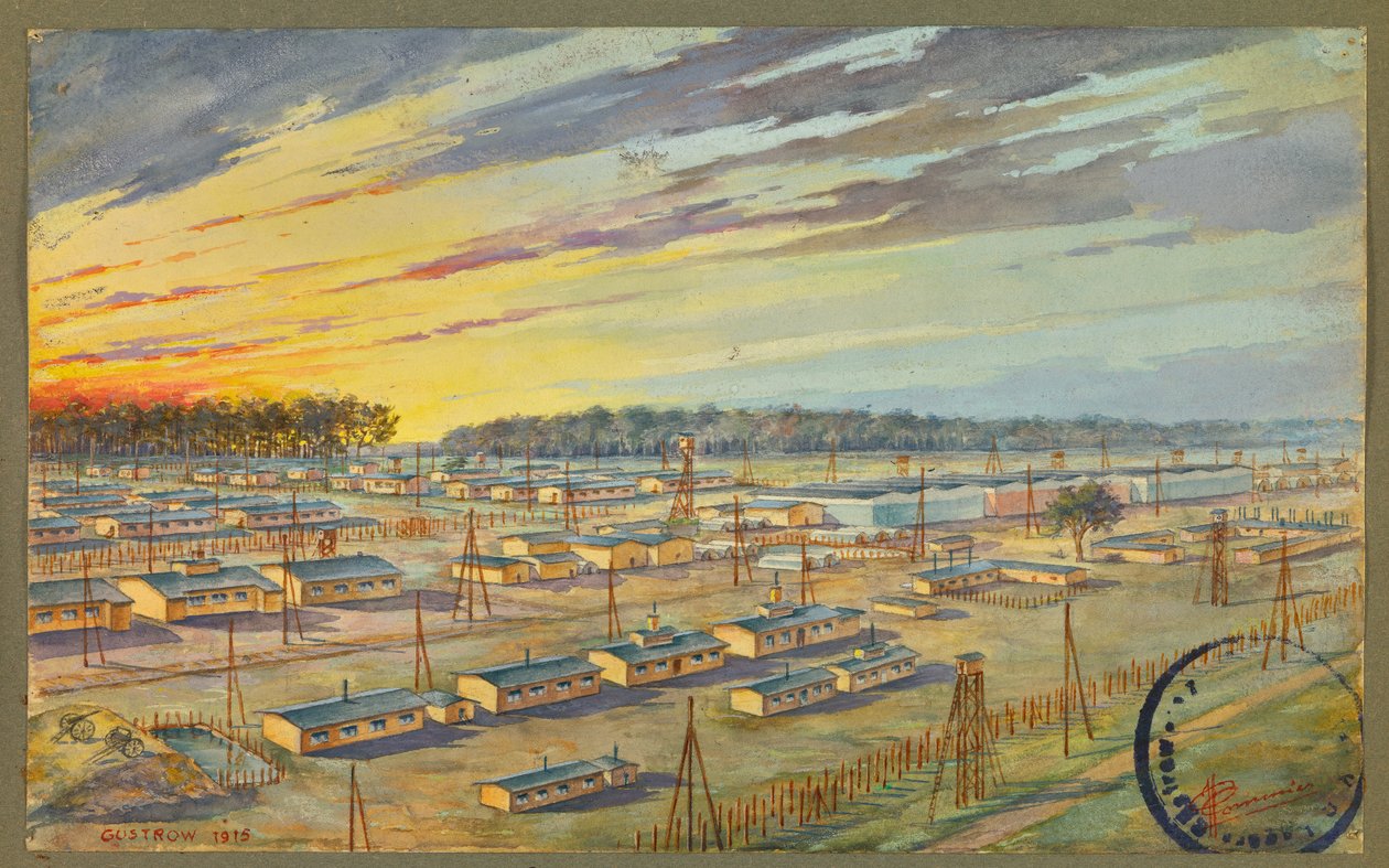 Vista general del campo de prisioneros de Gustrow de Fernand Barbier