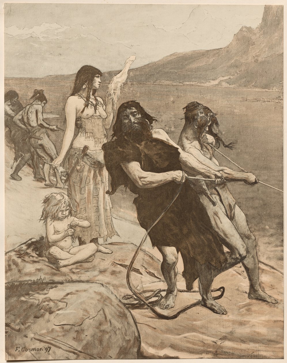 Cité Lacustre, 1897 de Fernand Cormon