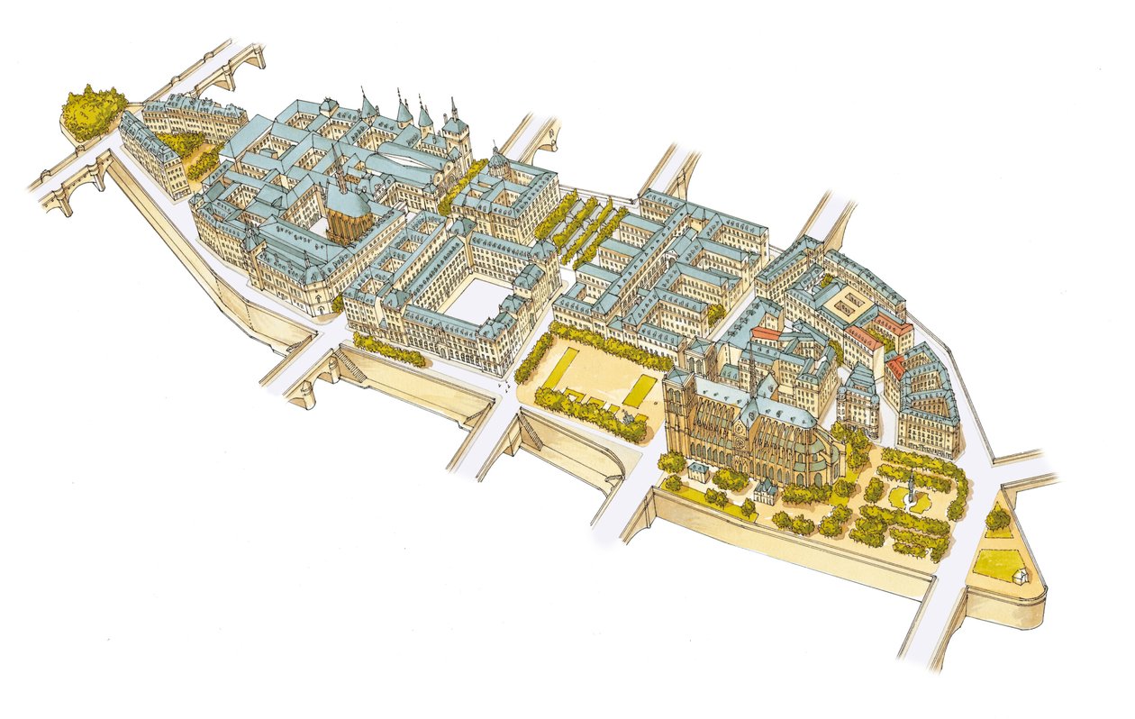 Île-de-la-Cité. París, Francia de Fernando Aznar Cenamor