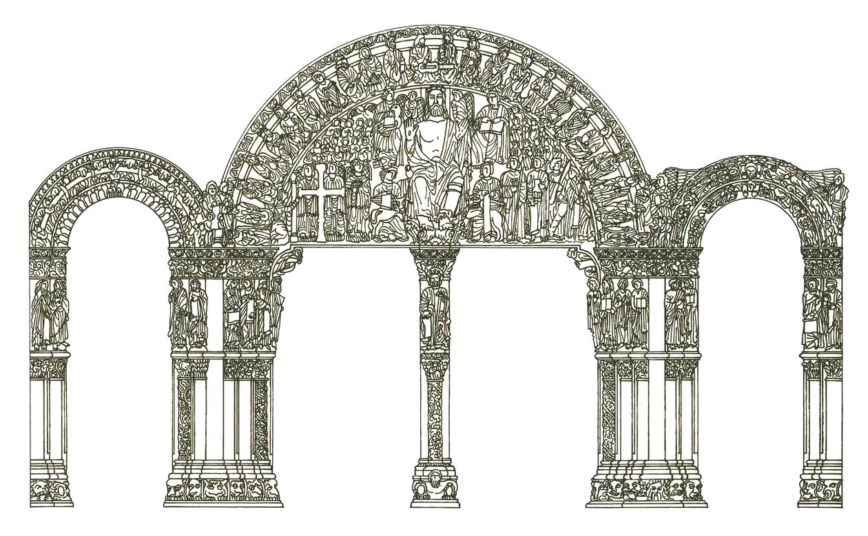 Pórtico de la Gloria. Catedral de Santiago de Compostela, España de Fernando Aznar Cenamor