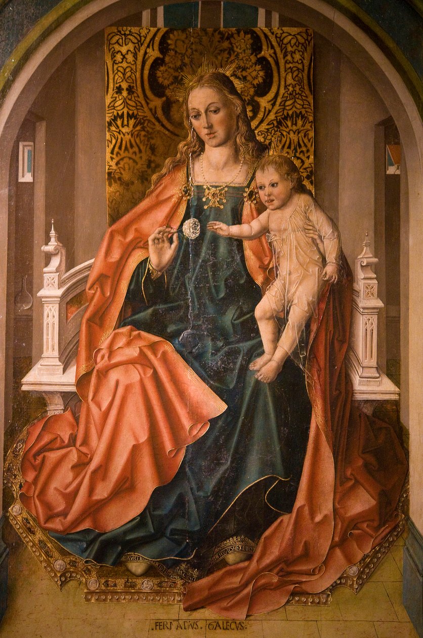 Tríptico de la Virgen de la Rosa de Fernando Gallego