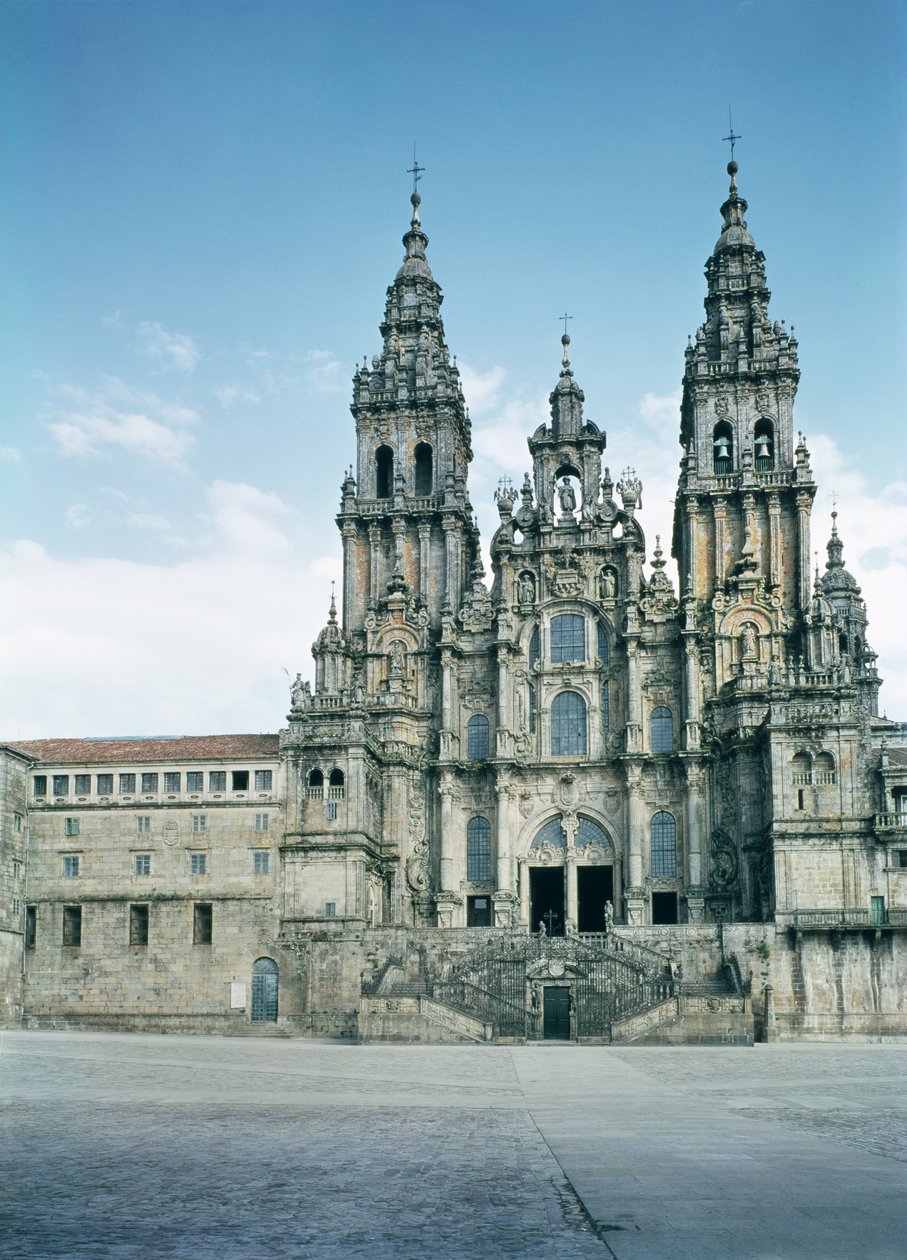 Vista de la fachada oeste, construida entre 1738-50 de Fernando de Casas Novoa