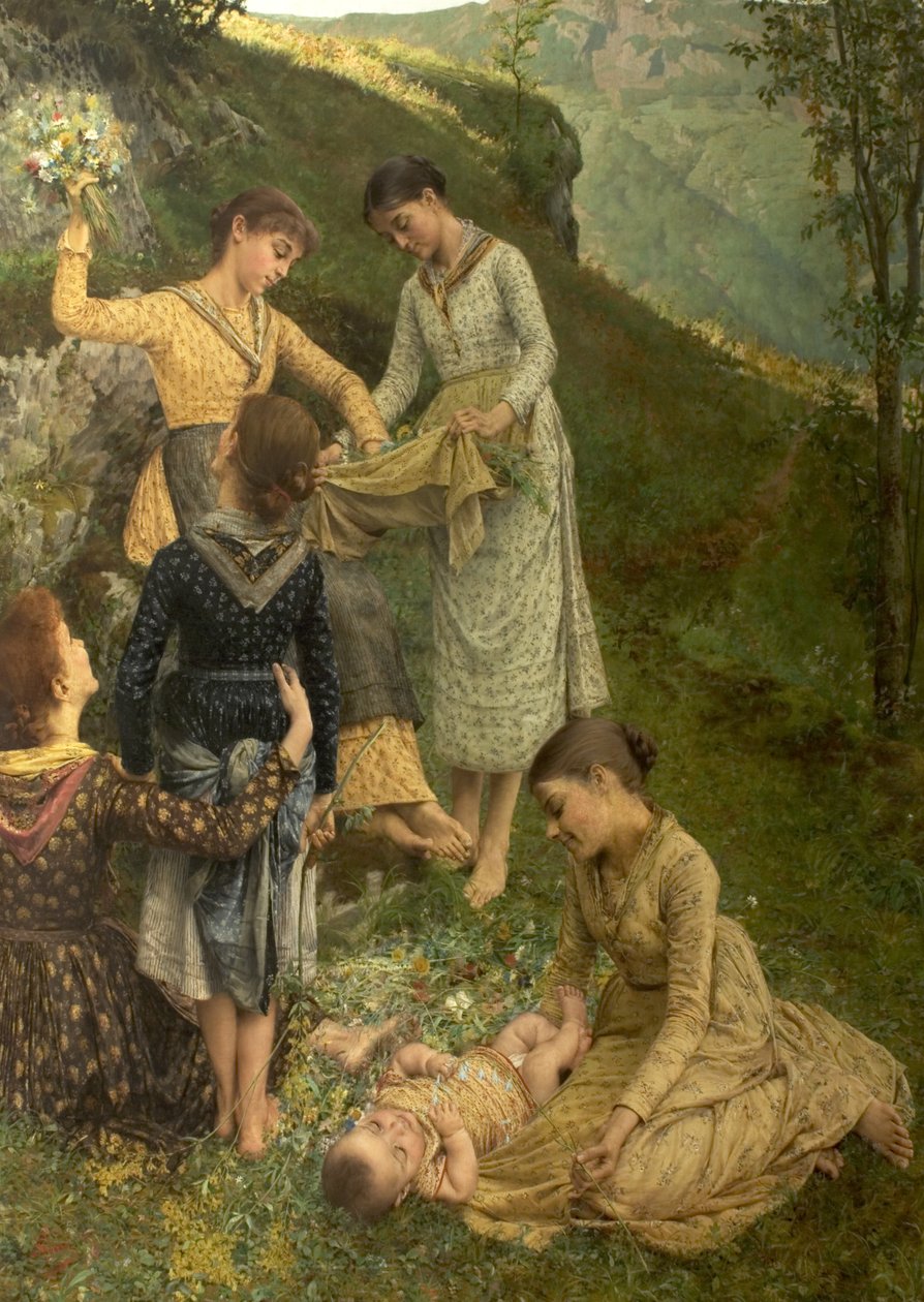 Las Flores de Capri, c.1887 de Filadelfo Simi