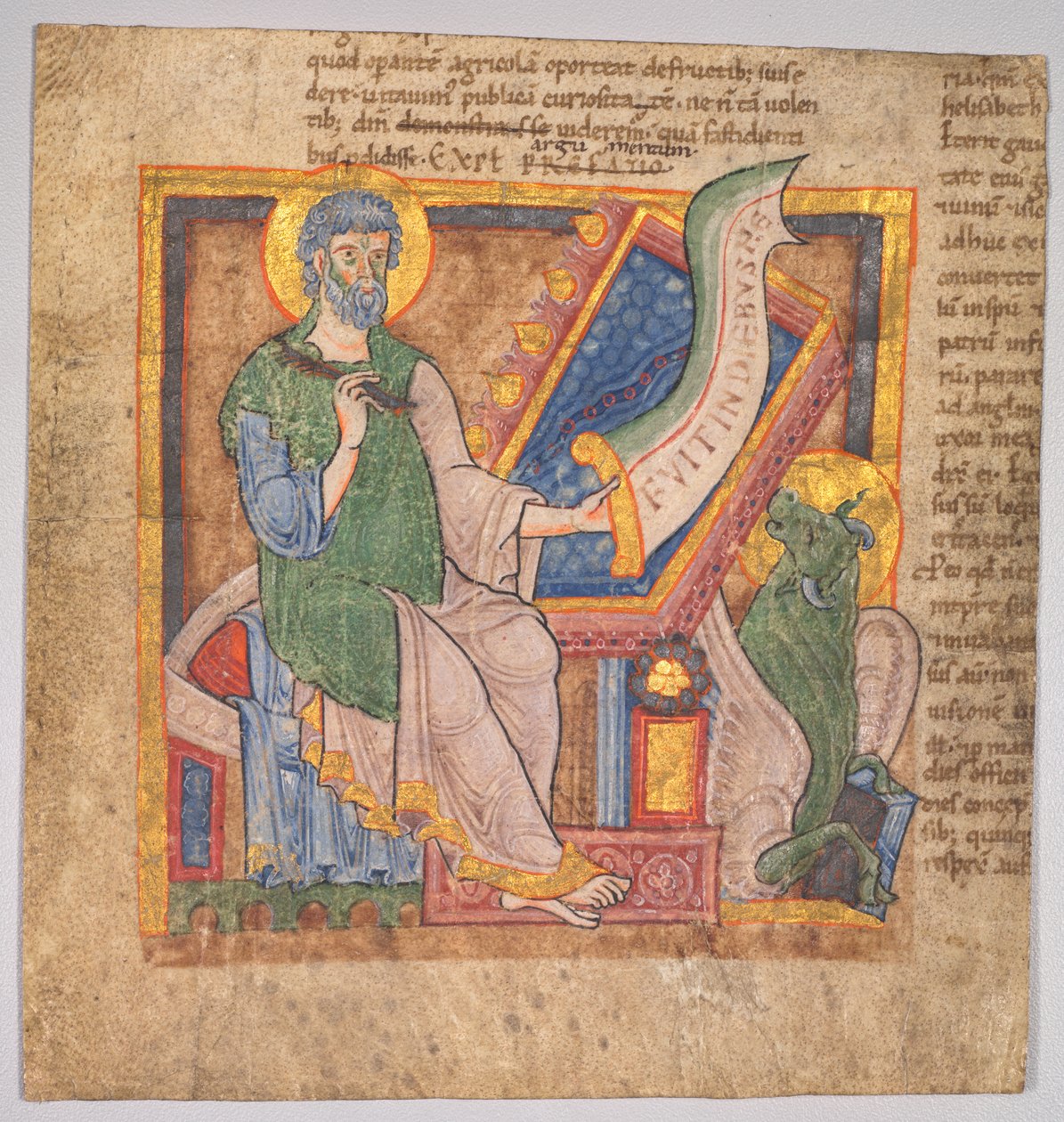 Miniature from a Latin Bible: St. Luke de Filippino Lippi