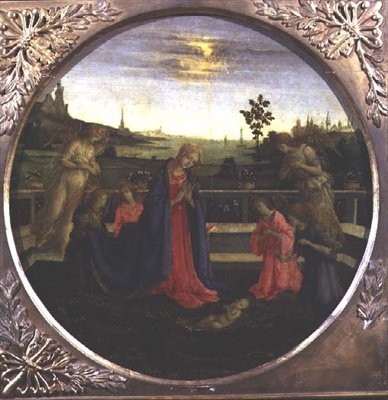 La adoración del niño Jesús de Filippino Lippi