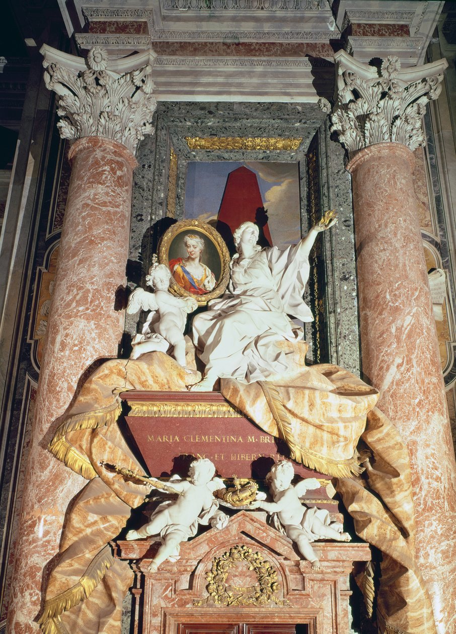 Monumento a Maria Clementina Sobieska (1702-35) 1739 de Filippo Barigioni