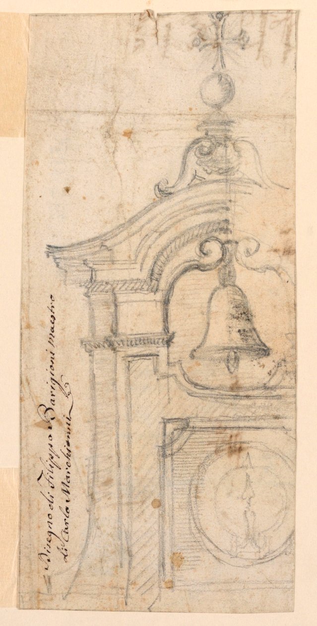 Proyecto para una torre de campana de Filippo Barigioni