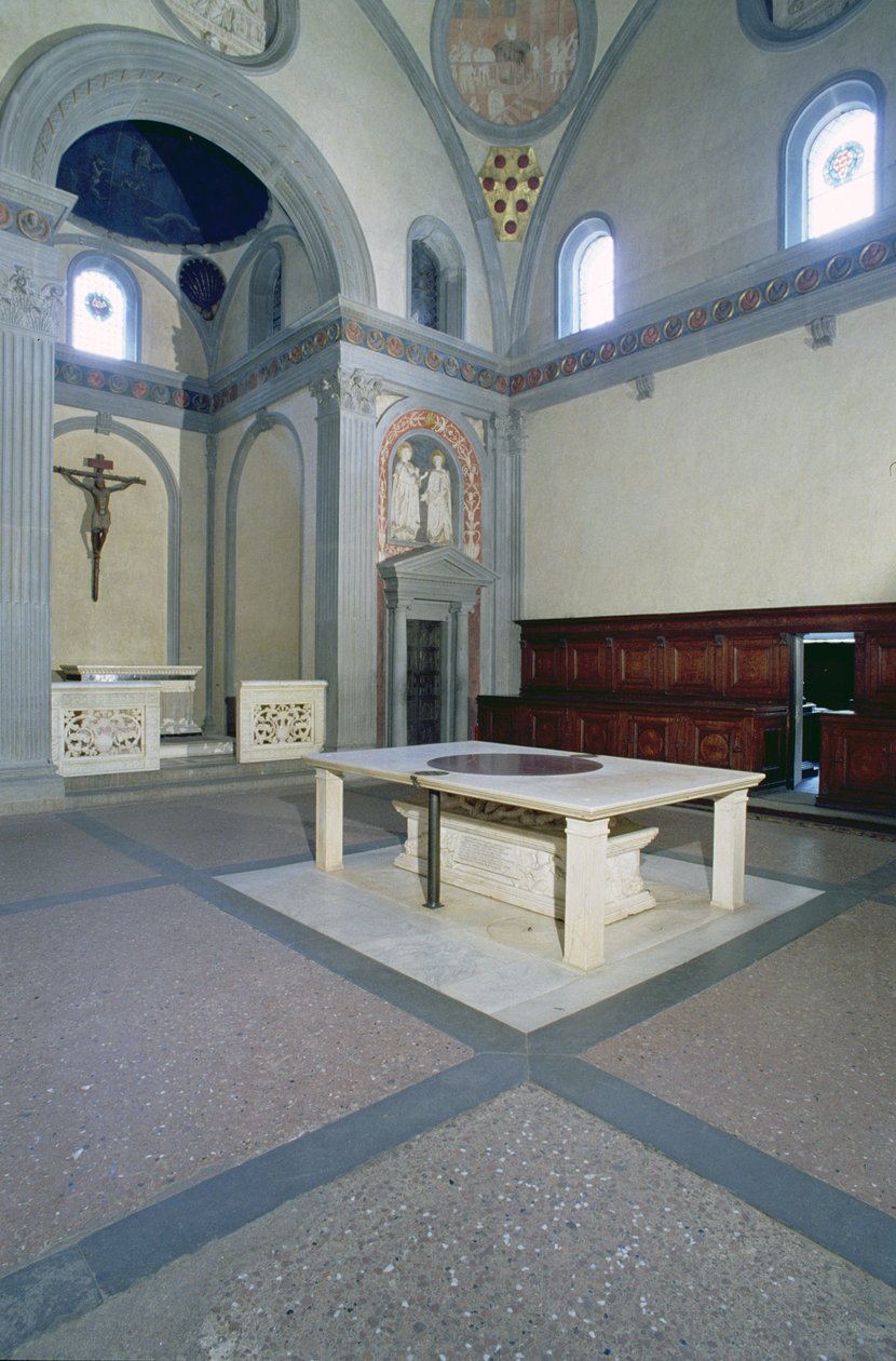 Vista del interior, construido c.1420-29 de Filippo Brunelleschi