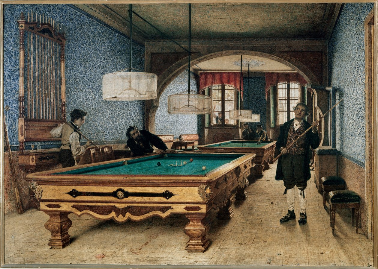 El juego de billar de Filippo Carcano