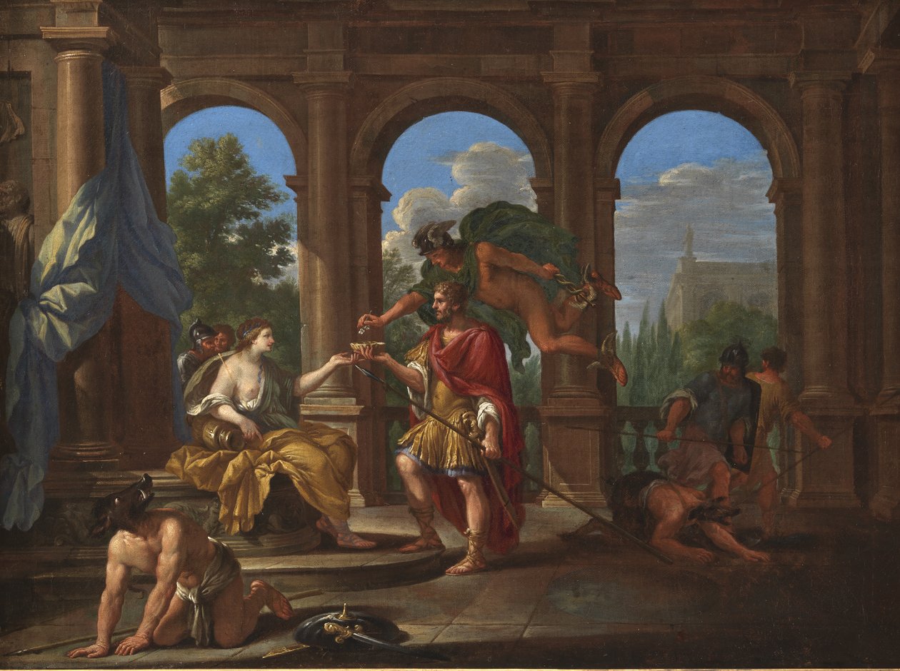Circe y Ulises de Filippo Lauri