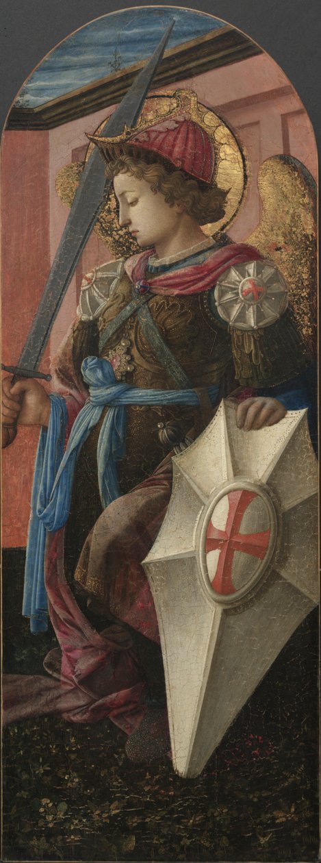 Panel de un Tríptico: El Arcángel Miguel de Filippo Lippi