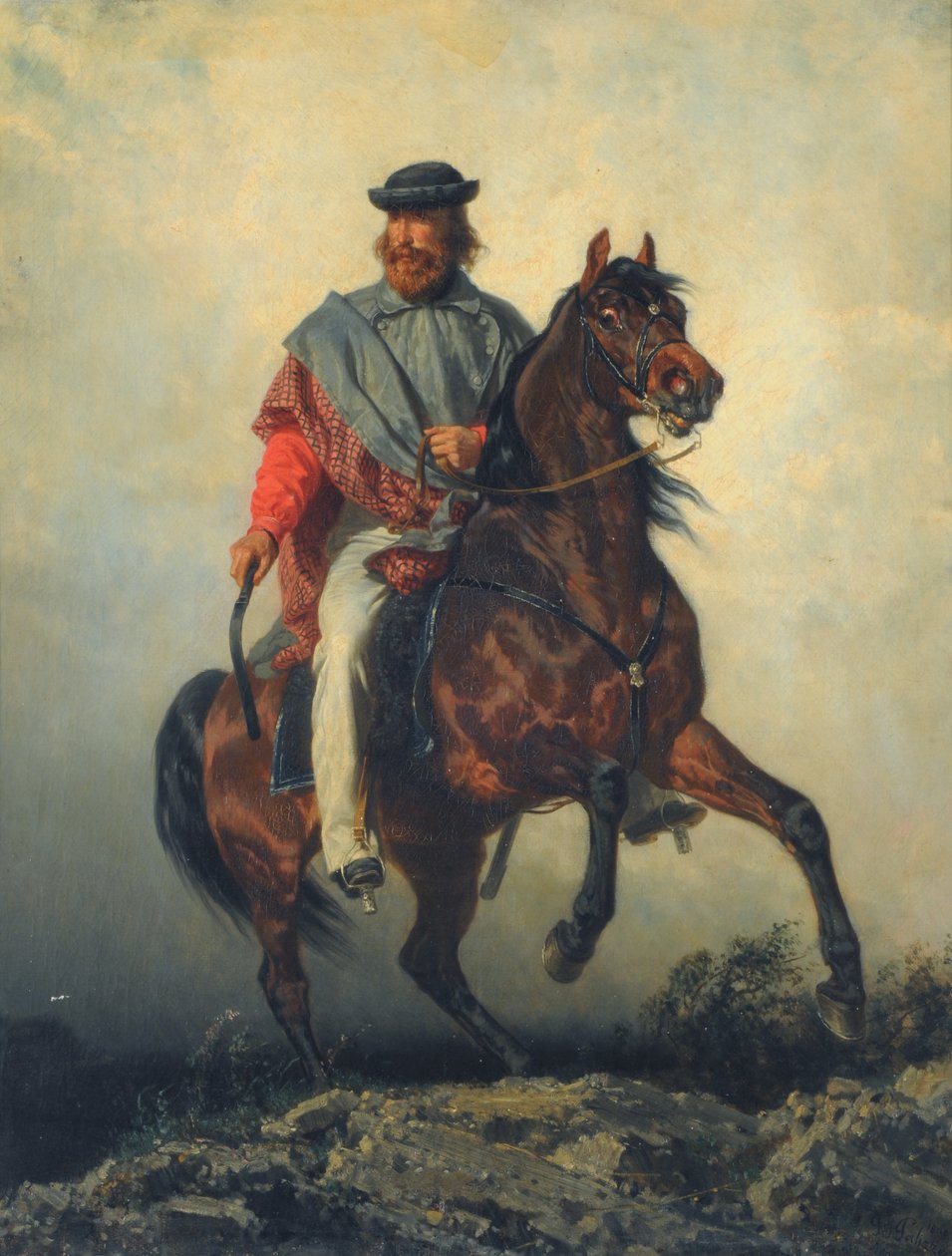 Garibaldi a Caballo de Filippo Palizzi