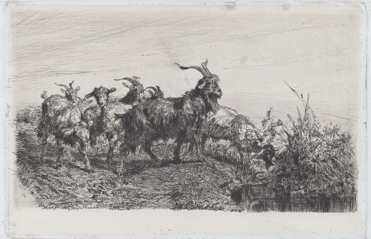 Niños junto a un estanque de Filippo Palizzi