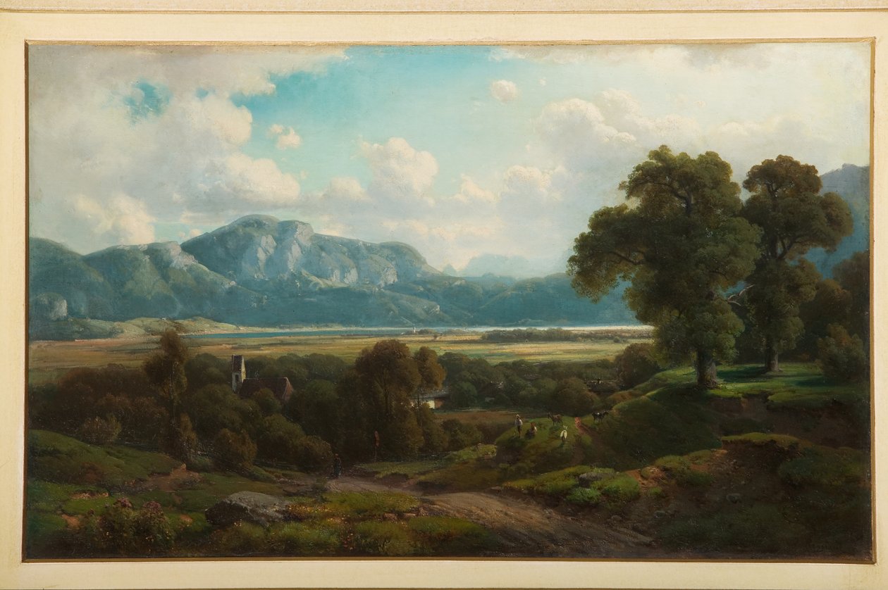Paisaje arcaico (óleo sobre tabla) de Filippo Reggiani