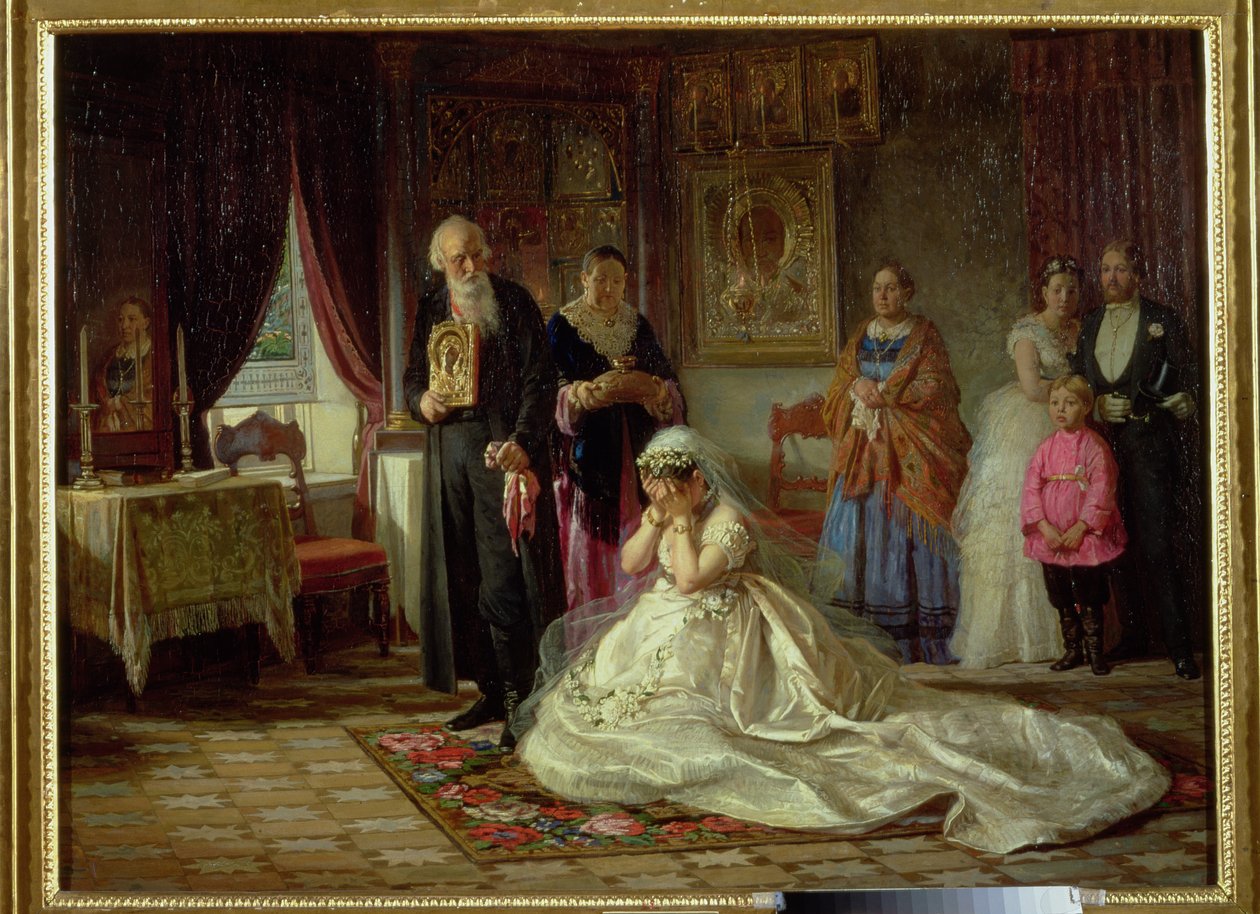 Antes de la boda, 1874 de Firs Sergeevich Zhuravlev