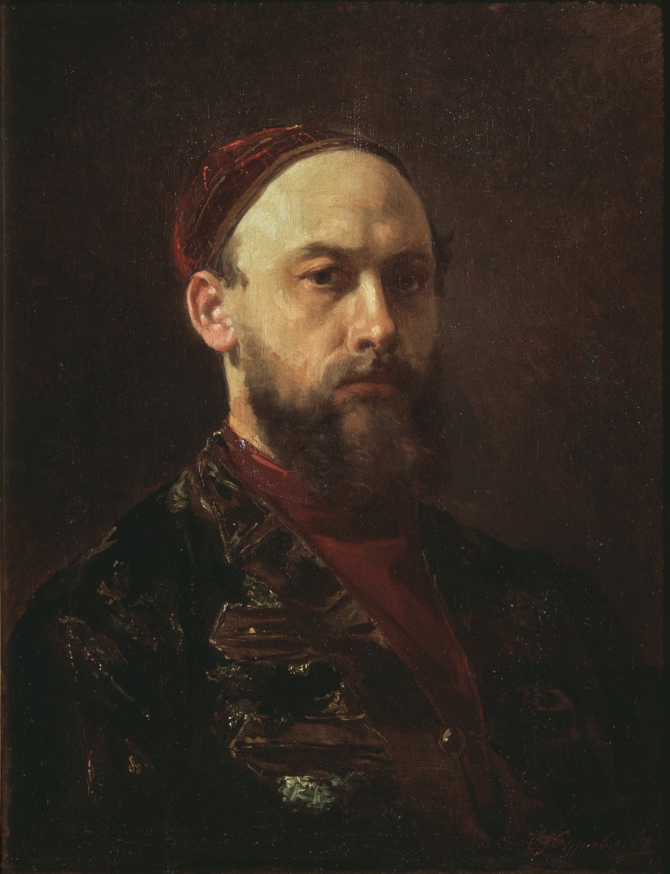 Autorretrato de Firs Sergeevich Zhuravlev