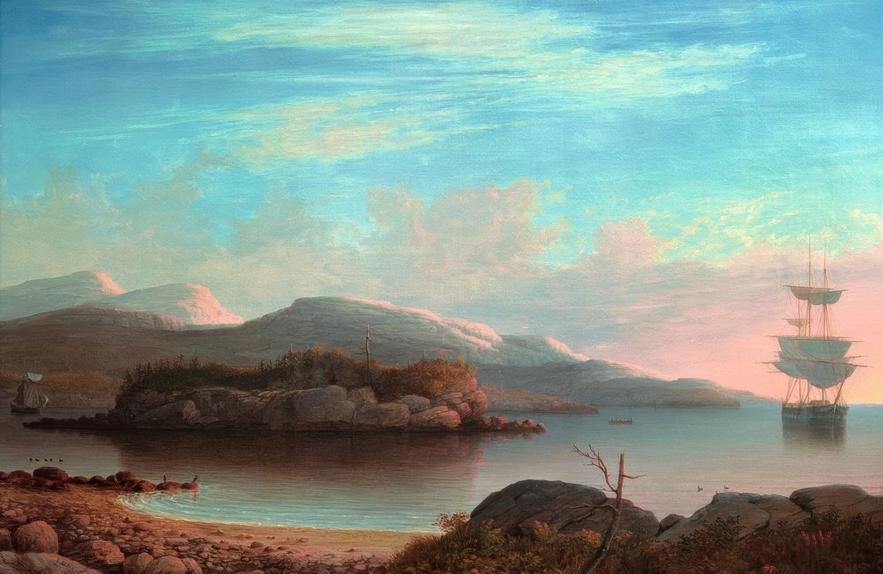 Frente a Mount Desert Island de Fitz Henry Lane