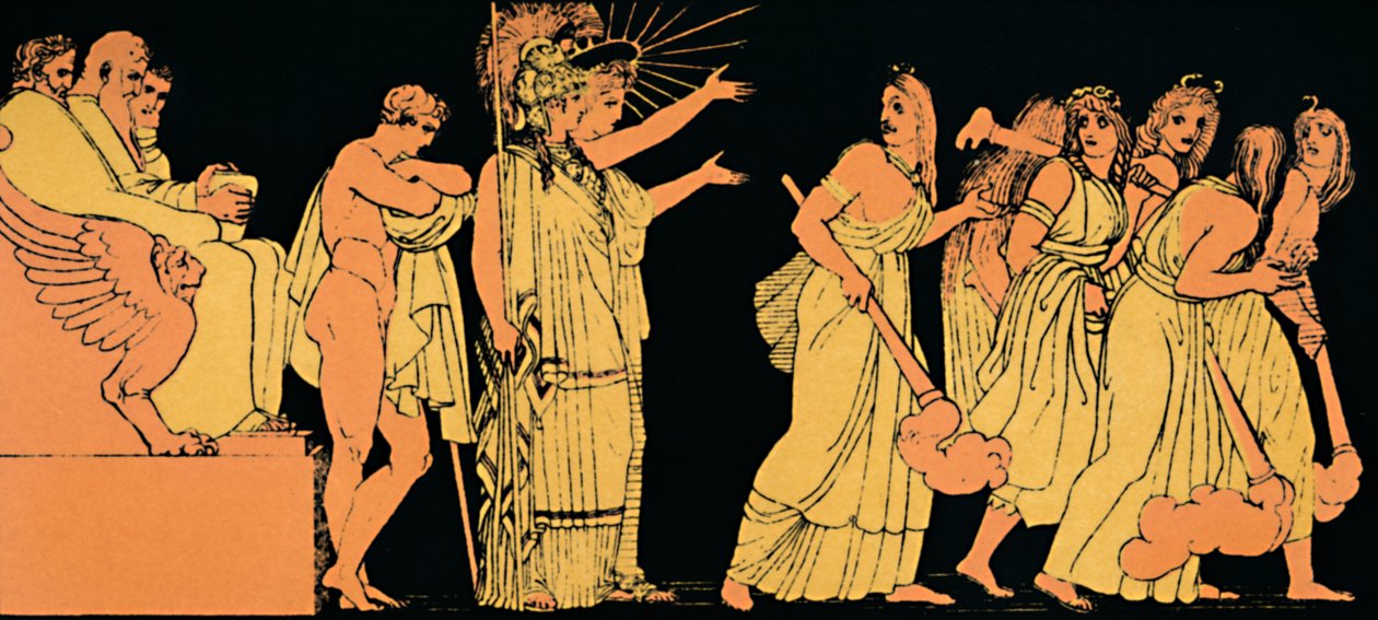 Las Furias Partiendo de Flaxman