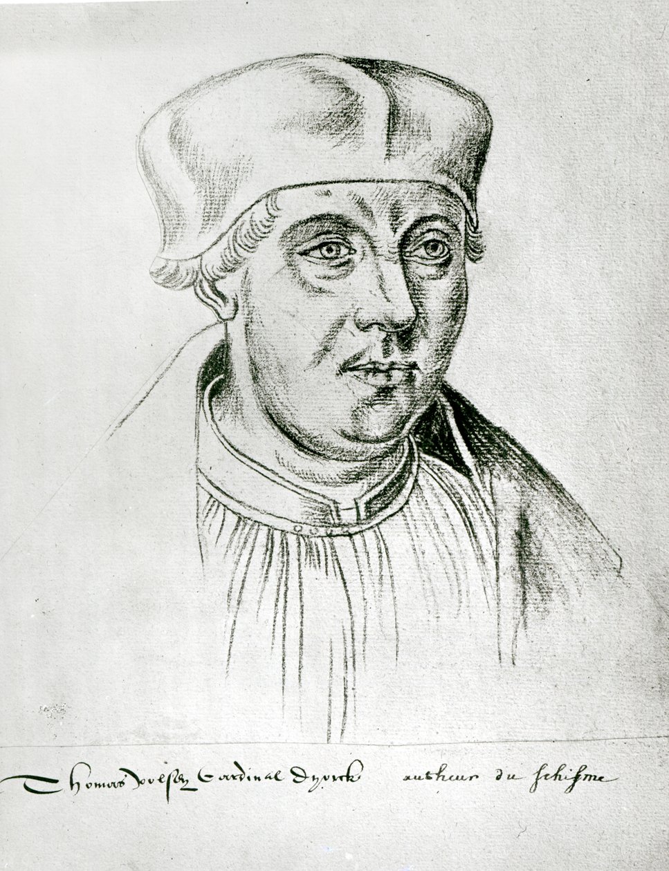 Retrato de Thomas Wolsey, cardenal de York, del Recueil d