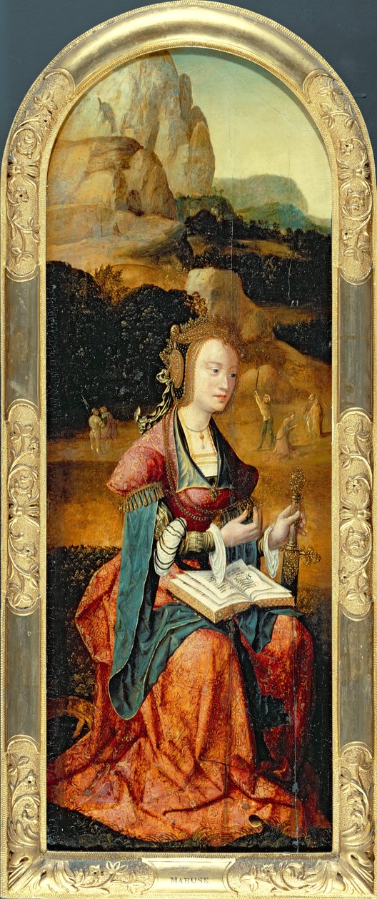 Santa Catalina de Alejandría, principios del siglo XVI de Flemish School