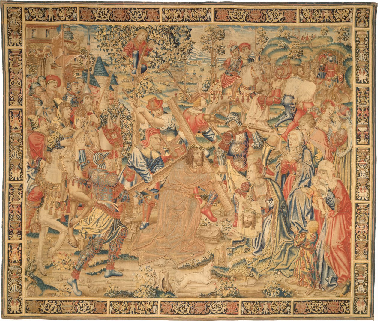 La Procesión al Calvario de Flemish 16th Century