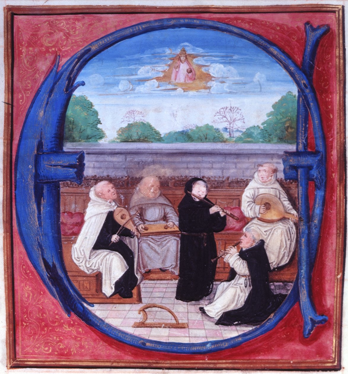 Add.15426 fol.86 Concierto de las Cinco Órdenes de Flemish School