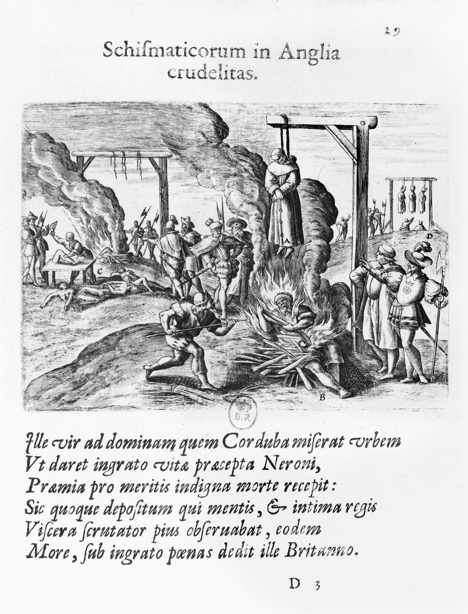 Crueldades practicadas por cismáticos en Inglaterra de Flemish School