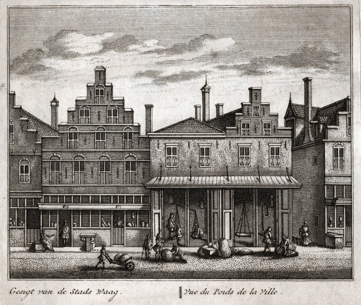 Delft, Países Bajos. (grabado de Flemish School