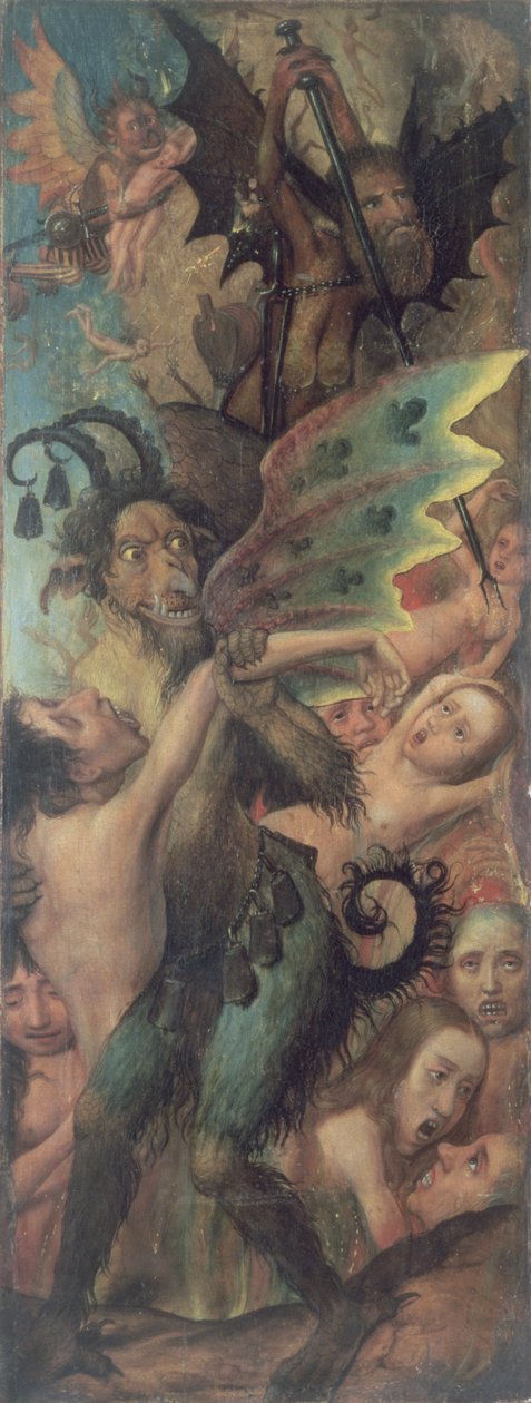 Vislumbre del Infierno de Flemish School