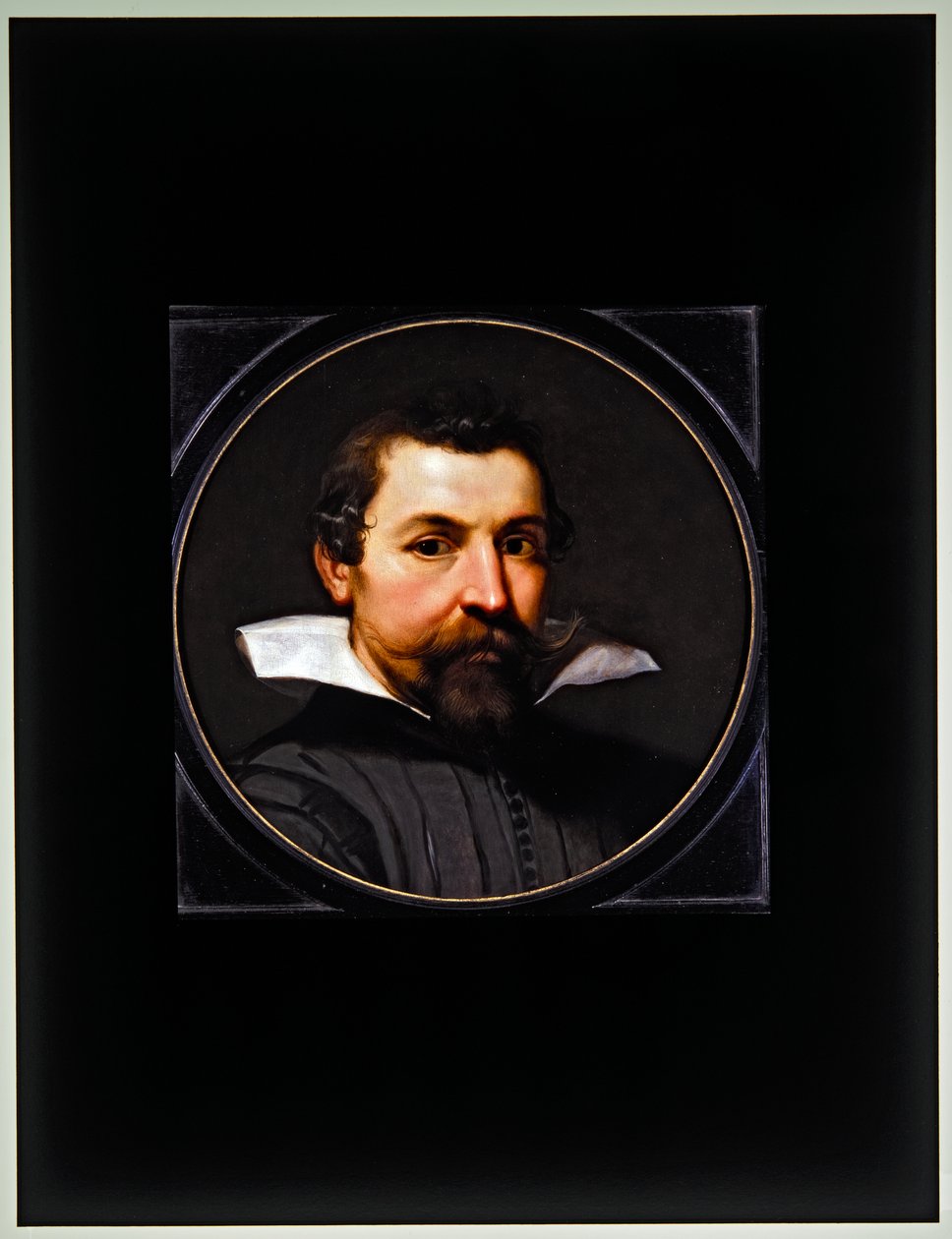 Cabeza de hombre (tondo) de Flemish School