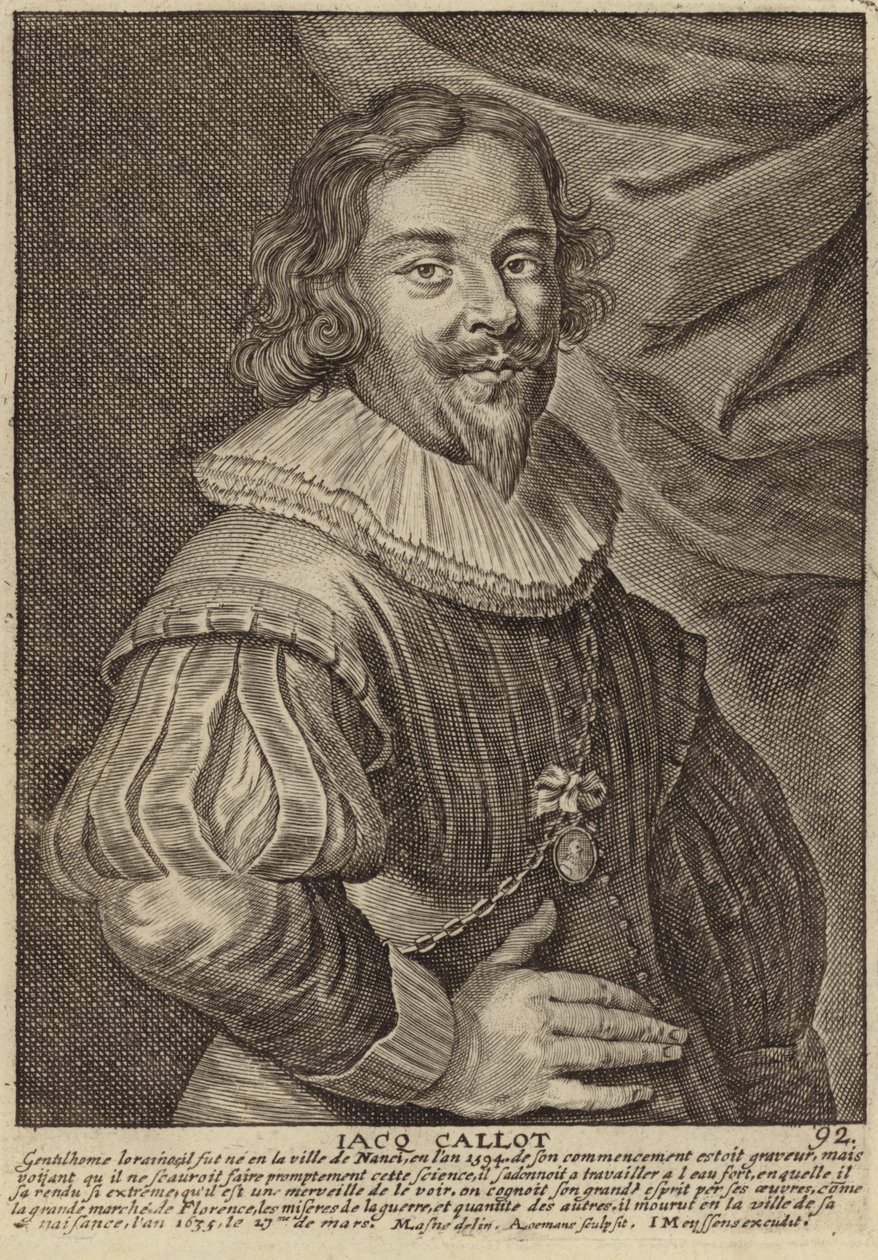 Retrato de Jacques Callot de Flemish School